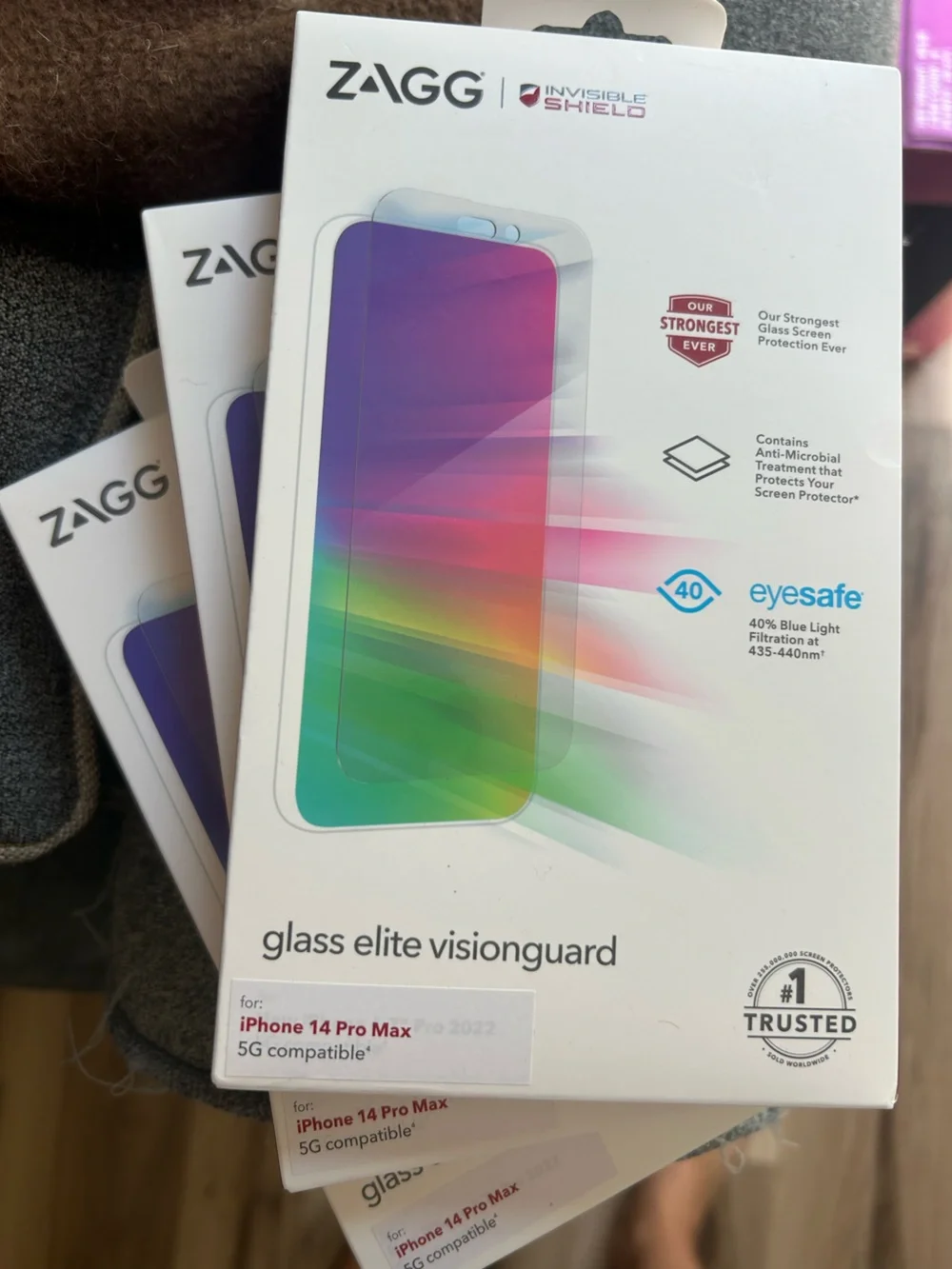 ZAGG Glass Elite VisionGuard Screen Protector -3 pack- iPhone 14 Pro Max